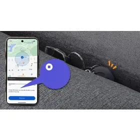GPS lokátor - MiLi MiTag Lokátor pro Android bíločerný + černé pouzdro 1ks - 3