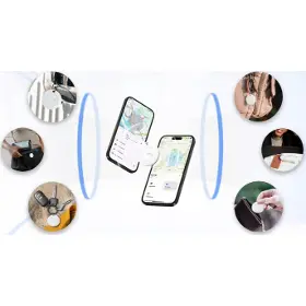 GPS lokátor - MiLi MiTag Lokátor DUO pro Android i Apple bílý 1ks - 2
