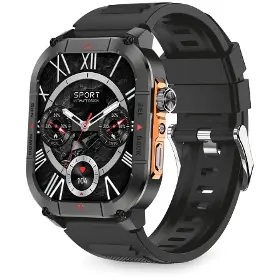 Smart hodinky - Aligator Watch Sport GPS Black Metal + Silicone strap - 3