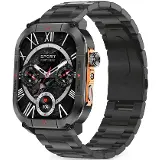 Aligator Watch Sport GPS Black Metal + Silicone strap