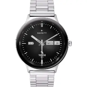 Smart hodinky - Garett Smartwatch Quantum Silver Steel - 1
