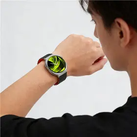 Řemínek na hodinky - Mobile Origin Easy Strap Magnetic Galaxy Watch 8 Black/Orange - 4