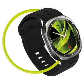 Řemínek na hodinky - Mobile Origin Easy Strap Silicone Galaxy Watch Ultra 47mm Black - 5