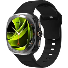 Řemínek na hodinky - Mobile Origin Easy Strap Silicone Galaxy Watch Ultra 47mm Black - 1