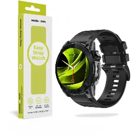 Řemínek na hodinky - Mobile Origin Easy Strap Silicone Watch 20mm Black - 3