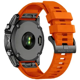 Řemínek na hodinky - Mobile Origin Easy Strap Silicone Watch 20mm Orange - 2