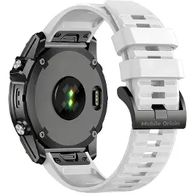 Řemínek na hodinky - Mobile Origin Easy Strap Silicone Watch 22mm White - 3