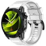 Mobile Origin Easy Strap Silicone Watch 22mm White