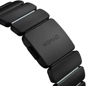 Řemínek na hodinky - Nomad Stratos Band Black Titanium Icy Blue Glow FKM AW 45/46/49mm - 2