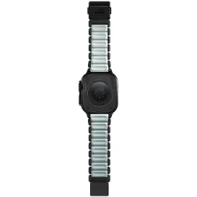Řemínek na hodinky - Nomad Stratos Band Black Titanium Icy Blue Glow FKM AW 45/46/49mm - 4