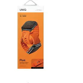 Řemínek na hodinky - Uniq Fluo magnetic Apple Watch 40-49mm Volt orange - 4