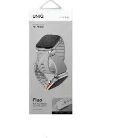 Řemínek na hodinky - Uniq Fluo magnetic Apple Watch 40-49mm Mist grey - 4