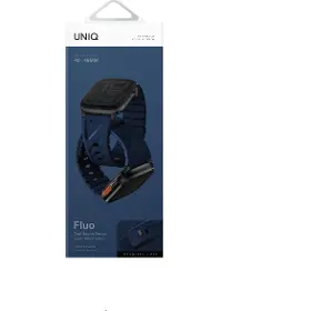 Řemínek na hodinky - Uniq Fluo magnetic Apple Watch 40-49mm Marine blue - 4