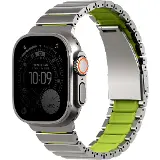 Uniq Strova flex Apple Watch 44-49mm Silver/green