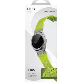Řemínek na hodinky - Uniq Fluo magnetic Garmin 22mm Dark lime - 3