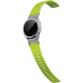 Řemínek na hodinky - Uniq Fluo magnetic Garmin 22mm Dark lime - 1