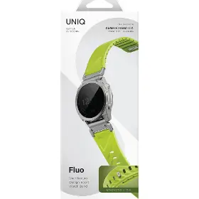 Řemínek na hodinky - Uniq Fluo magnetic Garmin 26mm Dark lime - 3