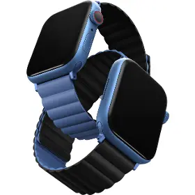 Řemínek na hodinky - Uniq Revix reversible 45/44/42mm Blue/black - 1