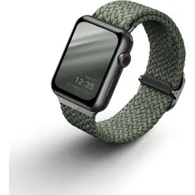 Řemínek na hodinky - Uniq Aspen brainded Apple Watch 44/42mm Green - 2