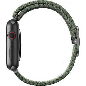 Řemínek na hodinky - Uniq Aspen brainded Apple Watch 44/42mm Green - 3