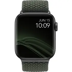 Řemínek na hodinky - Uniq Aspen brainded Apple Watch 44/42mm Green - 1