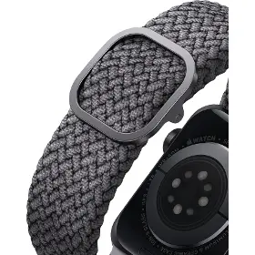 Řemínek na hodinky - Uniq Aspen brainded Apple Watch 44/42mm Grey - 5