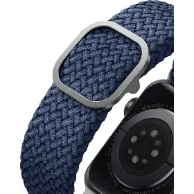 Řemínek na hodinky - Uniq Aspen brainded Apple Watch 44/42mm Blue - 5