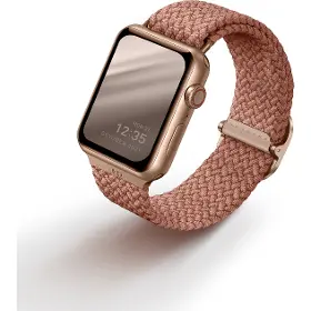 Řemínek na hodinky - Uniq Aspen brainded Apple Watch 40/38mm Pink - 2