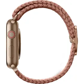 Řemínek na hodinky - Uniq Aspen brainded Apple Watch 40/38mm Pink - 3