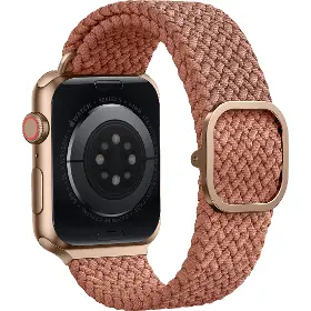 Řemínek na hodinky - Uniq Aspen brainded Apple Watch 40/38mm Pink - 4