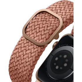 Řemínek na hodinky - Uniq Aspen brainded Apple Watch 40/38mm Pink - 5