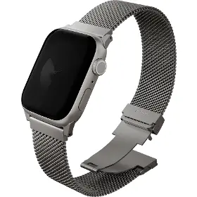 Řemínek na hodinky - Uniq Dante Apple Watch 44-49 Silver - 2