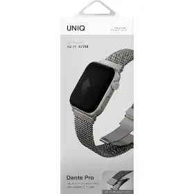 Řemínek na hodinky - Uniq Dante Apple Watch 44-49 Silver - 4
