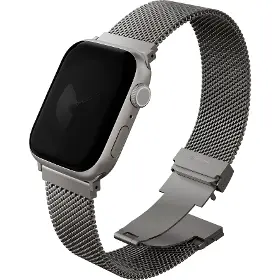 Řemínek na hodinky - Uniq Dante Apple Watch 44-49 Silver - 1