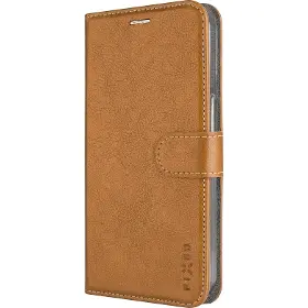 Pouzdro na mobil - Fixed Opus - Pouzdro kniha Samsung Galaxy A57 5G Hnědé - 1