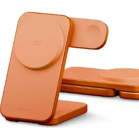 Bezdrátová nabíječka - Energea MagTrio 2 3v1 25W Orange - 1