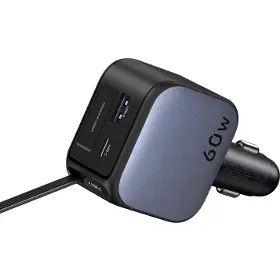 Nabíječka do auta - Ugreen 60W nabíječka do auta USB-C/USB-A + kabel - 4