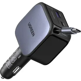 Nabíječka do auta - Ugreen 60W nabíječka do auta USB-C/USB-A + kabel - 5