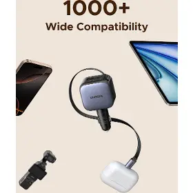 Nabíječka do auta - Ugreen 60W nabíječka do auta USB-C/USB-A + kabel - 9