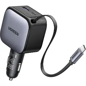 Nabíječka do auta - Ugreen 90W nabíječka do auta USB-C/USB-A + kabel - 2