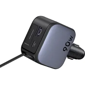 Nabíječka do auta - Ugreen 90W nabíječka do auta USB-C/USB-A + kabel - 4