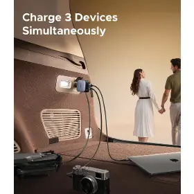 Nabíječka do auta - Ugreen 90W nabíječka do auta USB-C/USB-A + kabel - 8