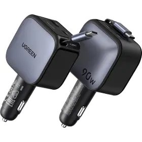 Nabíječka do auta - Ugreen 90W nabíječka do auta USB-C/USB-A + kabel - 1