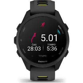 Smart hodinky - Garmin Forerunner 170 Black/Amp Yellow - 3