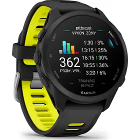 Smart hodinky - Garmin Forerunner 170 Black/Amp Yellow - 8
