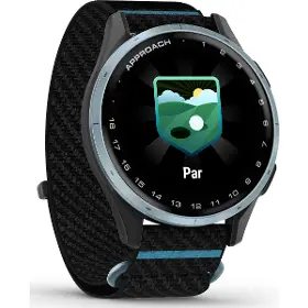 Smart hodinky - Garmin Approach J1 ComfortFit Black/Azure - 3