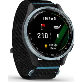 Smart hodinky - Garmin Approach J1 ComfortFit Black/Azure - 4