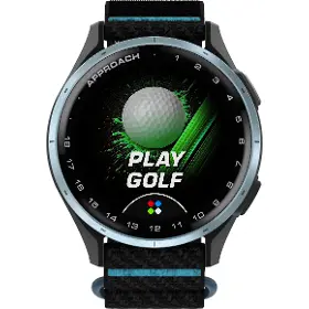 Smart hodinky - Garmin Approach J1 ComfortFit Black/Azure - 1