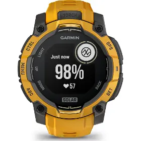 Smart hodinky - Garmin Instinct 3 45mm Solar Sunburst/Grey - 2