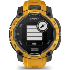 Smart hodinky - Garmin Instinct 3 45mm Solar Sunburst/Grey - 3